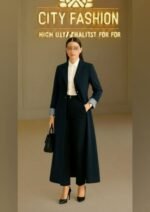 بليزر طويل مبطن - قميص - بنطلون