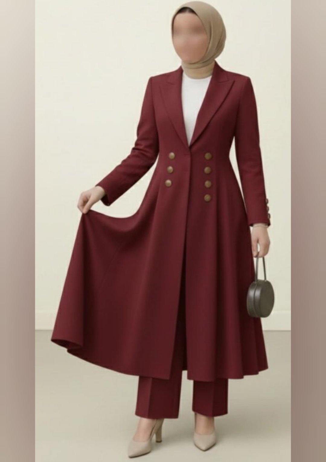 2025/11/115741.jpg بالطو كلوش و بنطلون - الصورة 1