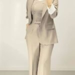 بدلة 3 قطع بليزر وبنطلون وسديري كروازيه