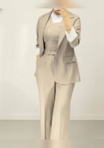 بدلة 3 قطع بليزر وبنطلون وسديري كروازيه