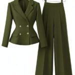 بدله كنار - بنطلون وايد ليج