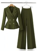 بدله كنار - بنطلون وايد ليج